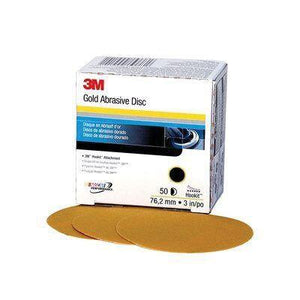 3M™ 916 216U Series Abrasive 3" Gold Velcro Disc 220 Grit