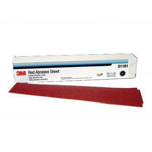 3M™ 1181 316U Series 2-3/4" x 16-1/2" Red File 80 Grit