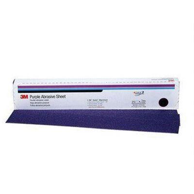 3M™ 01794 740I Series Sandpaper Sheet, 2-3/4 in W x 16-1/2 in L, 36 Grit, Very Coarse Grade, Purple, Dry