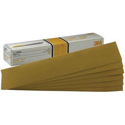 3M™ 02472 236U Series Coated Abrasive Sheet, 2-3/4 in W x 16 in L, P150 Grit, Medium Grade, Gold, Dry