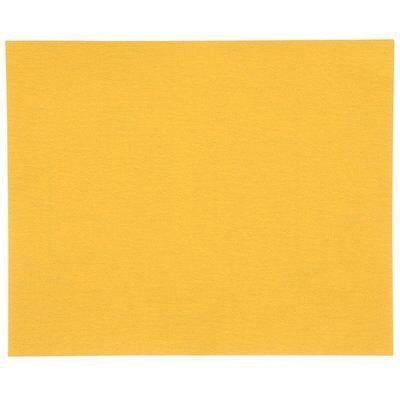 3M™ 02548 216U Series Abrasive Sheet, 9 in W x 11 in L, P100 Grit, Coarse Grade, Aluminum Oxide Abrasive, Gold