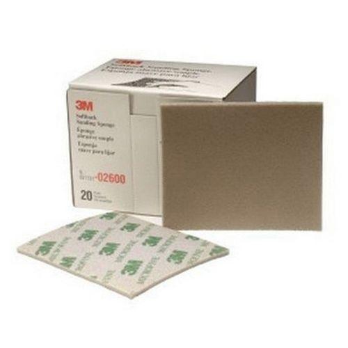 3M™ 02600 Softback Sanding Sponge, 4-1/2 in W x 5-1/2 in L, 1200/1500 Grit, Micro Fine Grade, Gray Color