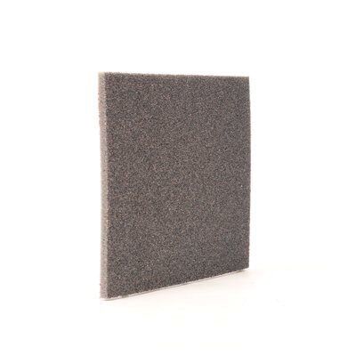 3M™ 02606 Softback Sanding Sponge, 4-1/2 in W x 5-1/2 in L, 120/180 Grit, Medium Grade, Gray Color