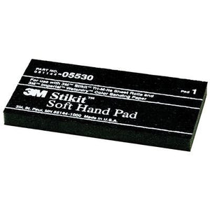 3M™ 05530 Soft Hand Pad, 5-1/2 in Dia L x 2-3/4 in W, PSA Attachment