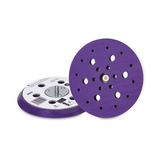 3M™ 05551 Dust Free Clean Sanding Disc Pad, 6 in Dia, 5/16-24 External Arbor/Shank, Foam, 6 Holes