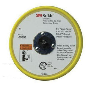 3M™ 05556 Low Profile Disc Pad, 6 in Dia, 5/16 in - 24 TPI Arbor, PSA Attachment