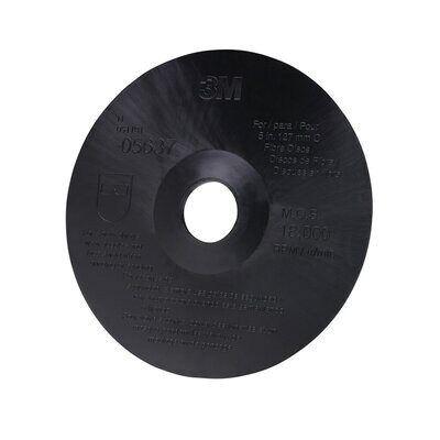 3M™ 05637 Back-Up Pad, 5 in Dia, 7/8 in Arbor, Hub and Retainer Nut Attachment