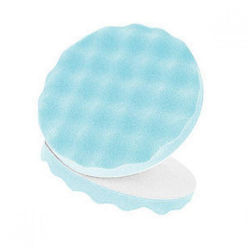 3M™ 05751 Single Sided Ultrafine Polishing Pad, 8 in Dia, Hook and Loop Attachment, Foam Pad, Blue