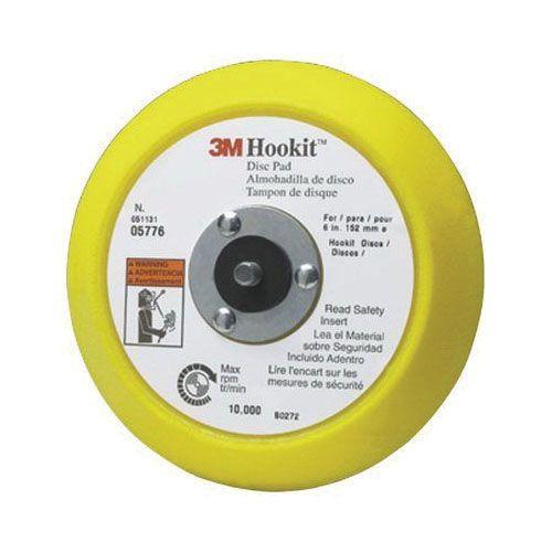 3M™ 05776 45 deg Disc Pad, 6 in Dia, 5/16 in - 24 TPI Arbor, Hook and Loop Attachment