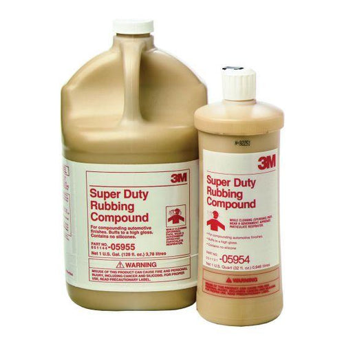 3M™ 05955 Super Duty Rubbing Compound, 1 gal Bottle, Brown, Liquid, Super Duty, Compound