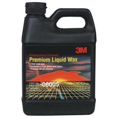 3M™ 06005 Premium Liquid Wax, 32 fl-oz Bottle, Green/Light Green, Liquid