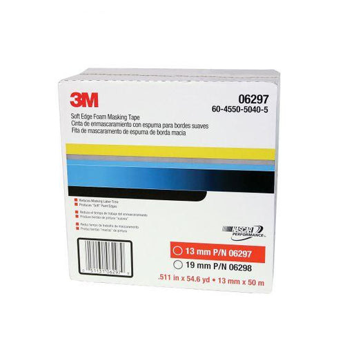 3M™ 06297 Soft Edge Masking Tape, 50 m L x 13 mm W