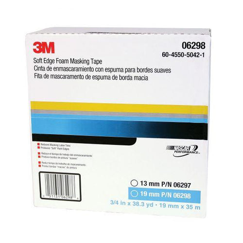 3M™ 06298 Soft Edge Masking Tape, 35 m L x 15 mm W