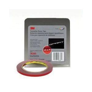 3M™ 06385 Nameplate Repair Tape, 5 yd x 0.23 in, 0.03 in THK, Gray