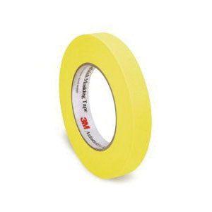 3M™ 06653 388N Automotive Refinishing Masking Tape, 55 m x 24 mm, 6.3 mil THK, Yellow, 388N