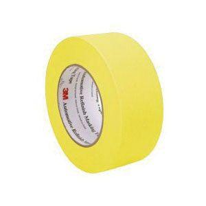 3M™ 06656 388N Automotive Refinishing Masking Tape, 55 m x 48 mm, 6.3 mil THK, Yellow, 388N