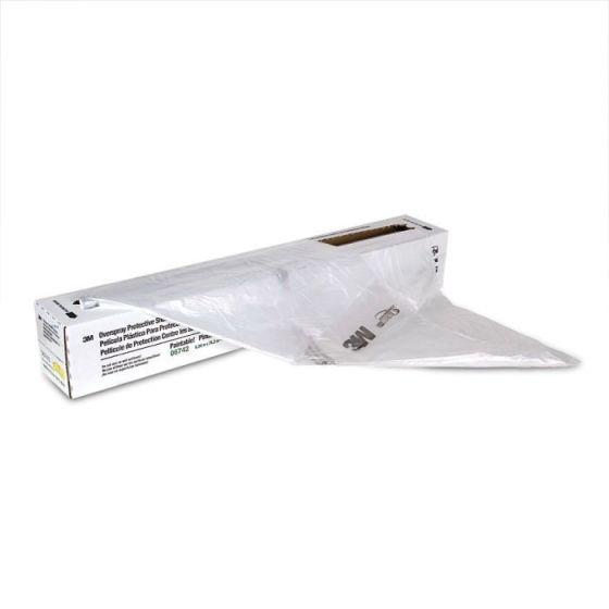 3M™ 06742 Overspray Protective Sheeting, 20 ft W x 250 ft L, Plastic, Clear