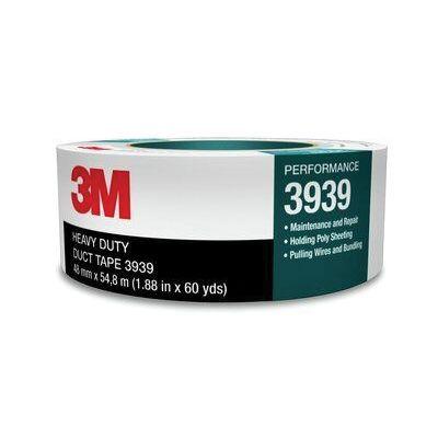 3M™ 06975 3939 Series Heavy Duty Duct Tape, 54.8 m x 48 mm, 9 mil THK, Silver