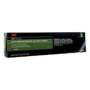 3M™ 08008 Super Weatherstrip and Gasket Adhesive, 5 oz Tube, Paste, Black, 24 hr Curing