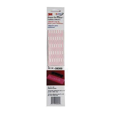 3M™ 08069 Transfer Press-In-Place Emblem Adhesive, 2 x 12 in, Liquid, Clear