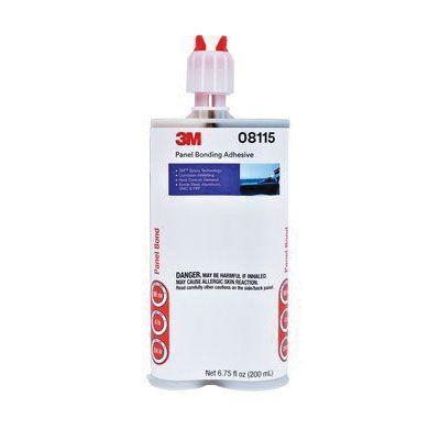 3M™ 08115 2-Part Panel Bonding Adhesive, 200 mL Dual Syringe Cartridge, Viscous Liquid, Black, 1.2, 24 hr Curing