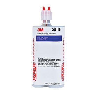 3M™ 08116 2-Part Panel Bonding Adhesive, 200 mL Duo Syringe Cartridge, Viscous Liquid, Black, 1.2, 24 hr Curing