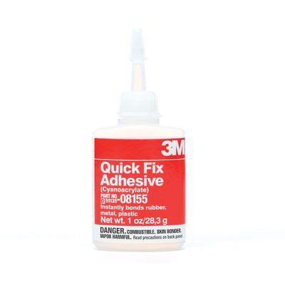 3M™ 08155 1-Component General Purpose Quick Fix Adhesive, 1 oz Bottle, Thin Fluid, Clear, 1 min Curing