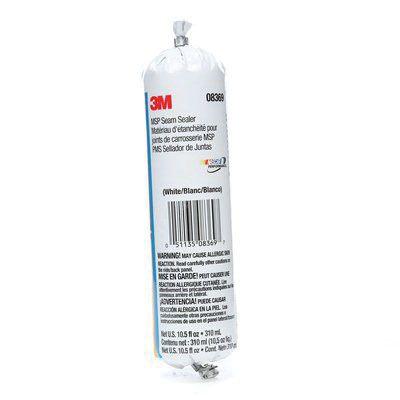 3M™ 08369 Seam Sealer, 310 mL Flex-Pack, Paste, White, 1.68, 5 to 10 min Application, 24 hr Curing