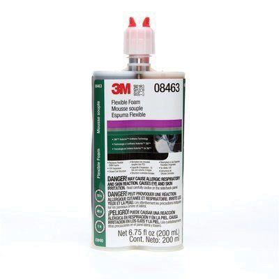 3M™ Automix™ 08463 Flexible Foam, 200 mL Cartridge, Liquid, Black, 1 hr Application, 1 hr Curing