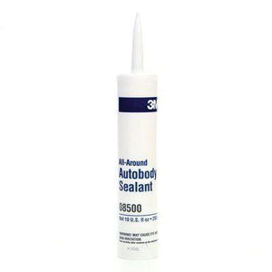 3M™ 08500 All-Around Auto Body Sealant, 378 mL Cartridge, Viscous Liquid, White, 1.6, 5 min Application