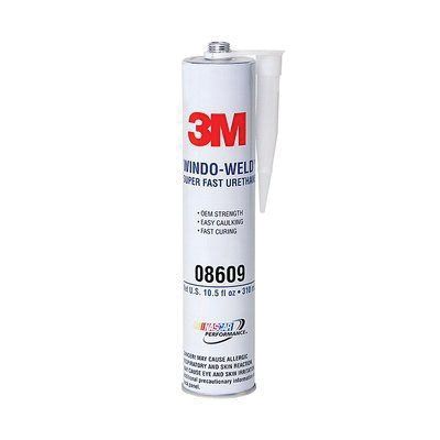 3M™ Windo-Weld™ 08609 Adhesive, 10.5 fl-oz Cartridge, Paste, Black, 1.2, 10 to 20 min Application