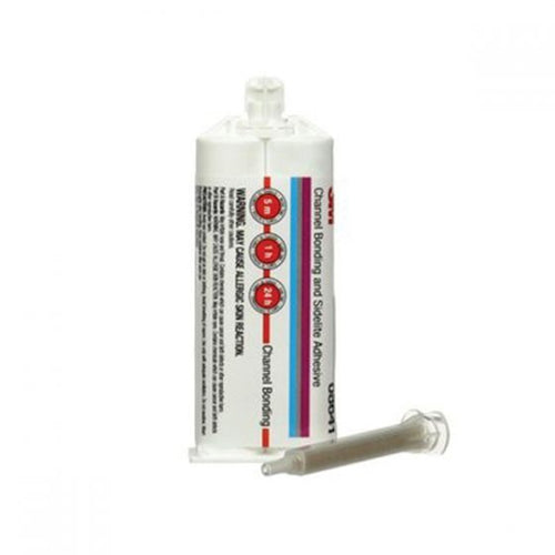 3M™ 08641 2-Component Channel Bonding and Sidelite Adhesive, 1.6 oz Dual Syringe Cartridge, Paste, White/Black