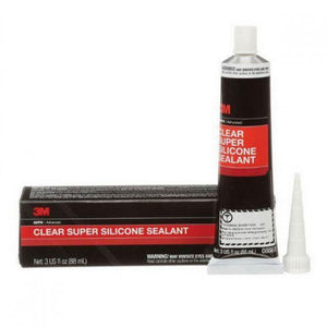 3M™ 08661 1-Component Super Silicone Seal, 3 oz Tube, Paste, Clear, 24 hr Curing