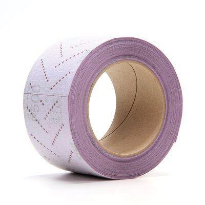3M™ 30702 334U Series Perforated Clean Sanding Sheet Roll, 70 mm W x 12 m L, P500 Grit