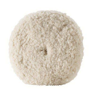 3M™ 33280 Double-Sided Compound Pad, 9 in Dia, Quick Connect Attachment, Wool Pad, White