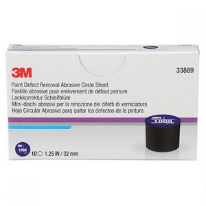 3M™ 33889 Abrasive Circle Sheet, 32 mm W, 1000 Grit, Fine Grade, Aluminum Oxide Abrasive, Navy Blue, Wet/Dry