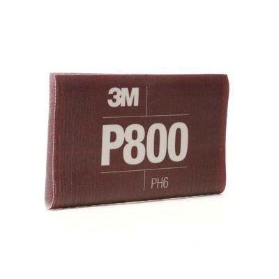 3M™ 34340 270J Series Abrasive Hand Sheet, 5-1/2 in W x 6.8 in L, P800 Grit, Fine Grade, Brown, Wet/Dry