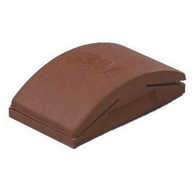 3M™ 35519 Sanding Block, 5 in Dia L x 2-3/4 in W, Clip-On Attachment, Rubber