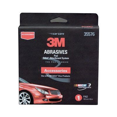 3M™ 35576 45 deg Disc Pad, 6 in Dia, 5/16 in - 24 TPI Arbor, PSA Attachment