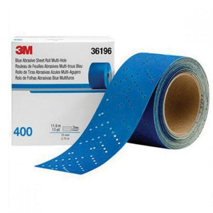 3M™ 36196 321U Series Multi-Hole Abrasive Sheet Roll, 2-3/4 in W x 13 yd L, 400 Grit