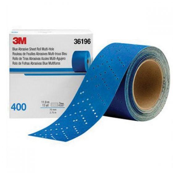 3M™ 36196 321U Series Multi-Hole Abrasive Sheet Roll, 2-3/4 in W x 13 yd L, 400 Grit