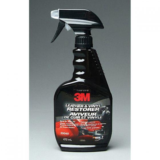 3M™ 39040 Leather and Vinyl Restorer, 16 fl-oz Bottle, White, Liquid