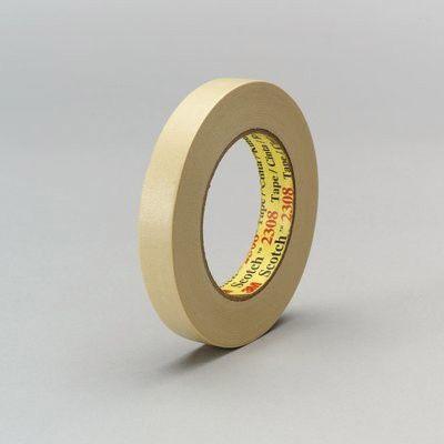 3M™ 6545 2308 Series Masking Tape, 55 m x 18 mm, Tan