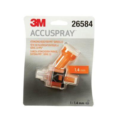 Accuspray™ 26584 1.4 mm Atomizing Head Refill Pack, Orange, Use With: One and Series 2.0 Spray Cup Systems
