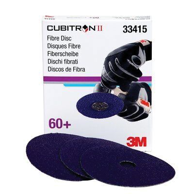 Cubitron™ II 33415 Abrasive Disc, 5 in Dia, 60+ Grit, 12000 rpm, Purple
