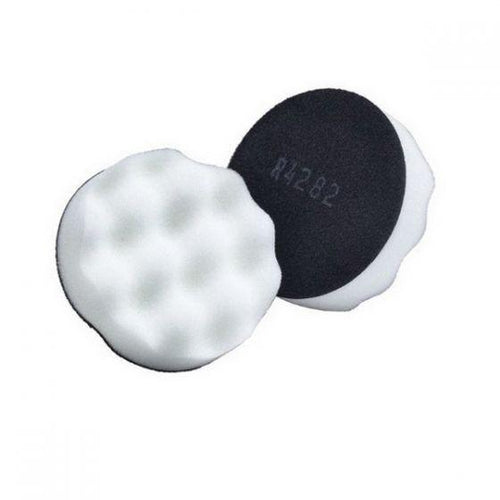 Finesse-It™ 01963 Single Sided Regular Buffing Pad, 3 in Dia, Hook and Loop Attachment, Foam Pad, White