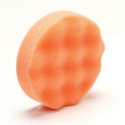 Finesse-It™ 02648 Single Sided Regular Buffing Pad, 3-1/4 in Dia, Hook and Loop Attachment, Foam Pad, Orange