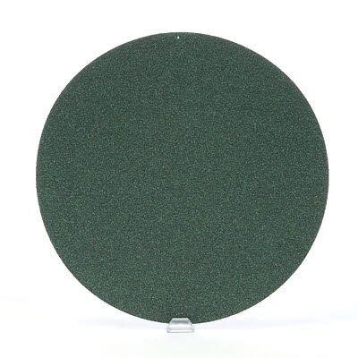 Green Corps™ 00521 255U Series Abrasive Disc, 8 in Dia, 80 Grit, Hook and Loop, Green