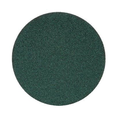 Green Corps™ 00524 255U Series Abrasive Disc, 8 in Dia, 40 Grit, Hook and Loop, Green