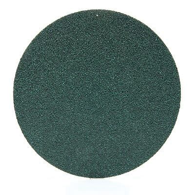 Green Corps™ 00525 255U Series Abrasive Disc, 8 in Dia, 36 Grit, Hook and Loop, Green